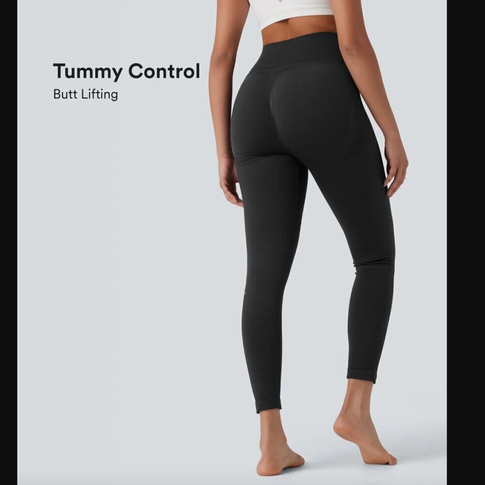 Halara OneForm Seamless Flow High Waisted Tummy Control Butt Lifting Yoga Leggin